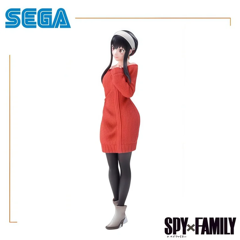 Na Stanie 100% Oryginalna Figurka Akcji SEGA Spy Family Yor Forger Nowa w Pudełku Gadżety Animacyjne Zabawki Modelarskie