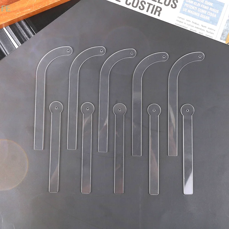 

[F] 1/5Pcs Clear Acrylic Earring Display Holder Rack Earring Wearing Effect Stick Ear Stud Jewelry Try On Stick