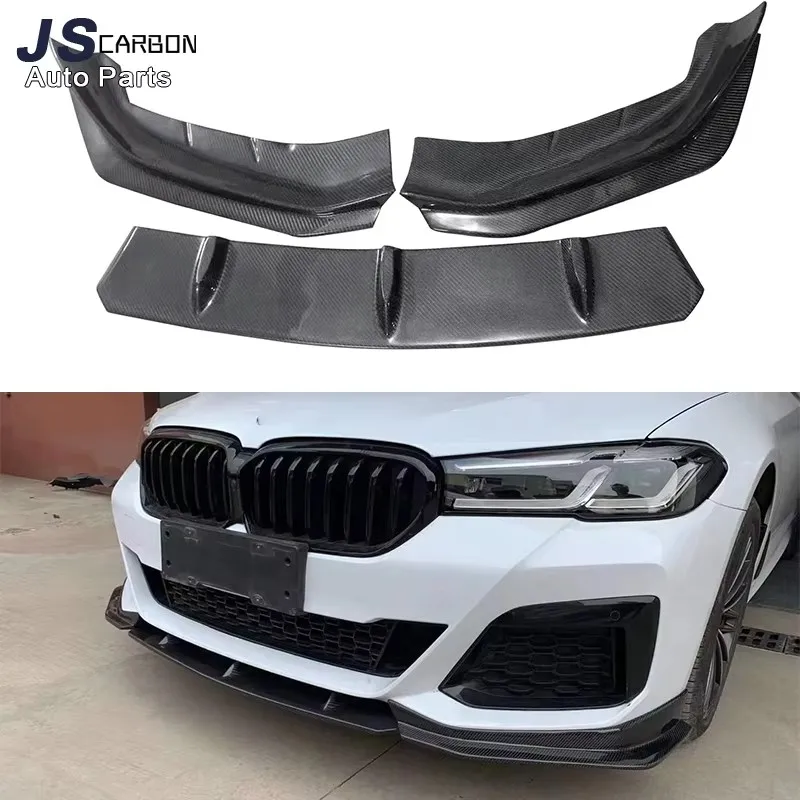 

For BMW 5 Series G30 G38 525i 540i 530i 2021+ Carbon Fiber Car Front Bumper Lip Front lip Front Chin Spoiler Upgrade body kit