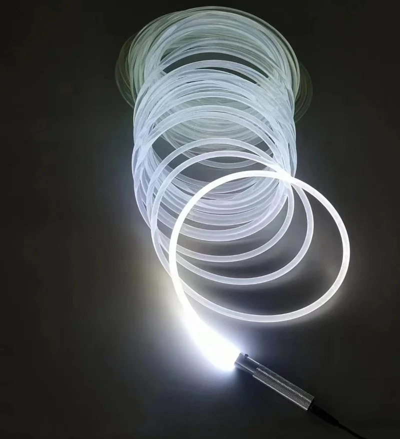 12V 3W Fiber Optic Cable Lighting Driver Engine LED Aluminum Illuminator Guide Light Source Home Car Interior Automotive Lights