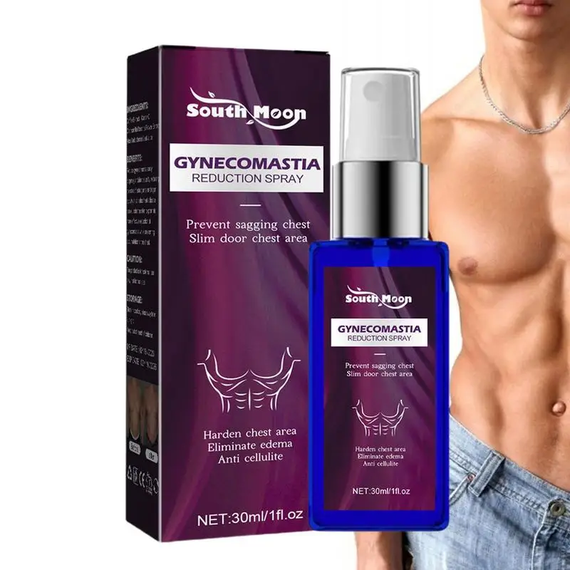 30ml Men Chest rassodante Spray riduzione della Cellulite Spray indurente per accelerazione muscolare stringere lo Spray per il Fitness muscolare