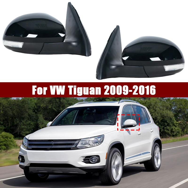 

Car Wing Door Side Mirror Assembly Assy Rearview For VW Tiguan 2009-2016 lens heating electric adjustment 6/9/13Pins
