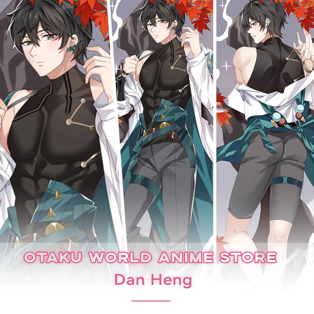 Honkai Star Rail Dan Heng Dakimakura Anime Otaku Waifu Decor Hugging Body Pillow Case Cushion Pillow Cover Bedding Pillows Decor