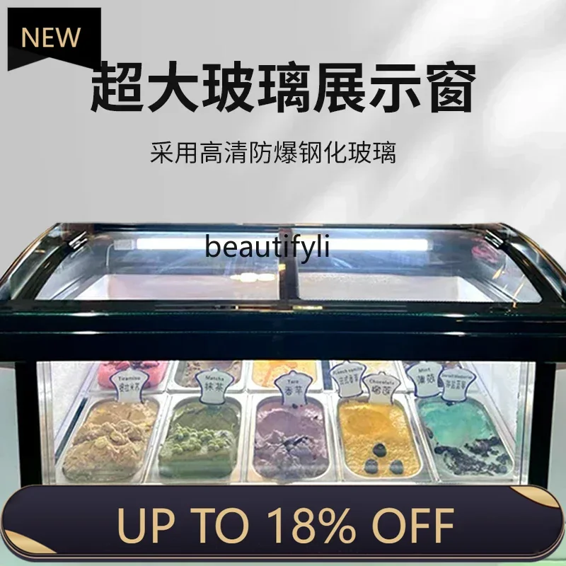 

Z189 YH A56 Commercial Fried Yogurt Display Digging Ball Ice Cream Frozen Display 4/6 Barrels 10 Boxes Ice Cream Cabinet