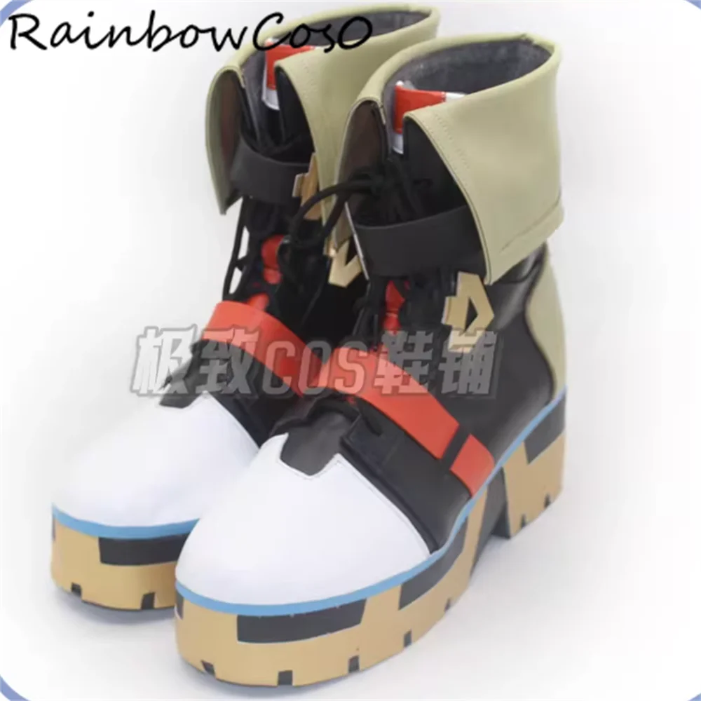 Bennett Genshin Impact Cosplay Shoes Boots Game Anime Halloween Christmas RainbowCos0W5638