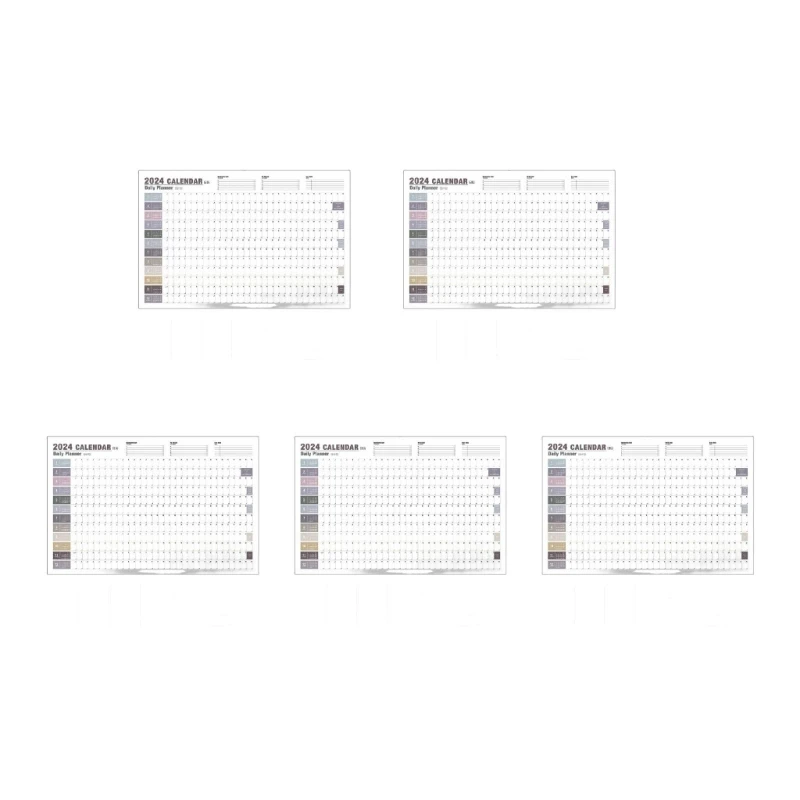 냉장고용 달력, 2024년 연간 월간 책상 달력, 홈 스쿨링 계획 및 일정을 위한 냉장고 달력, 괘선 블록