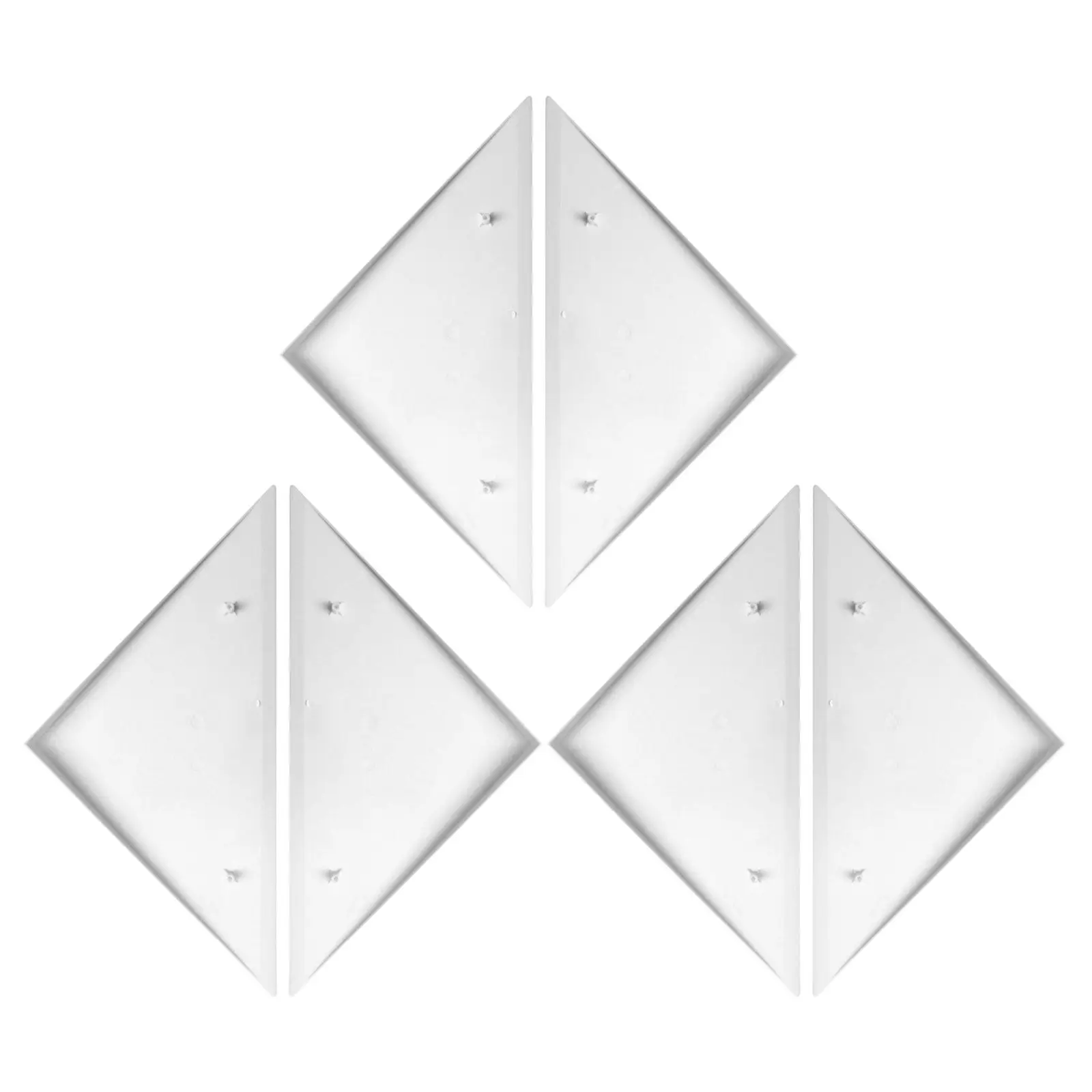 

6Pcs Foosball Table Triangle Edge Plastic Corner Protectors Replacement Parts for Game Room Bar Club Use Billiards Table Corner