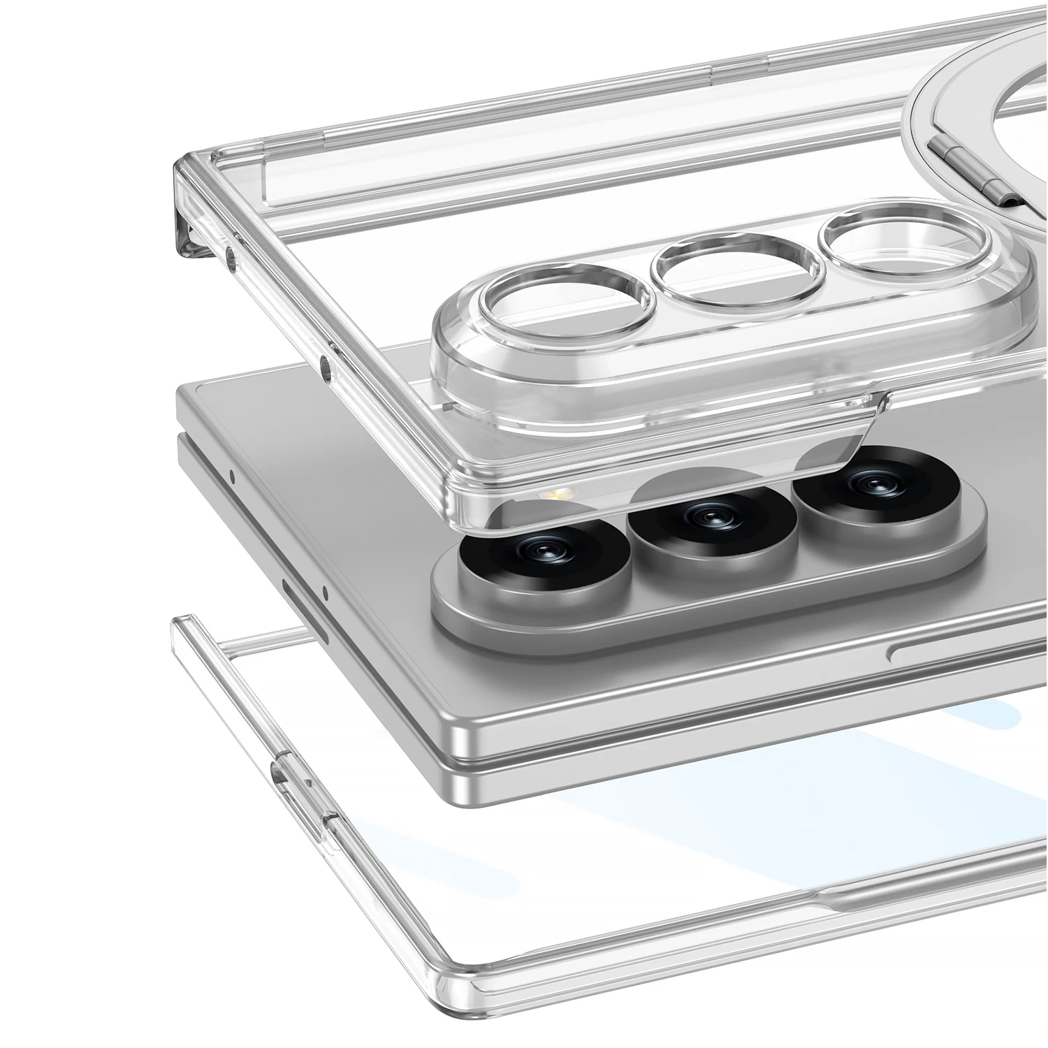 Etui z magnetycznym uchwytem na zawiasy do Samsung Galaxy Z Fold 7, kompatybilne z ładowaniem MagSafe, z osłoną ekranu do Galaxy Z Fold7. — zdjęcie produktu 6
