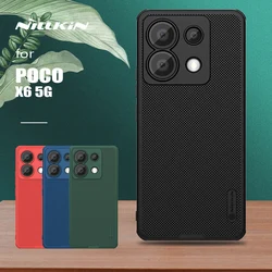 Funda Nillkin para Xiaomi Poco X6 5G, protector súper esmerilado, protección de borde suave ultrafina, funda trasera para Poco X6 5G