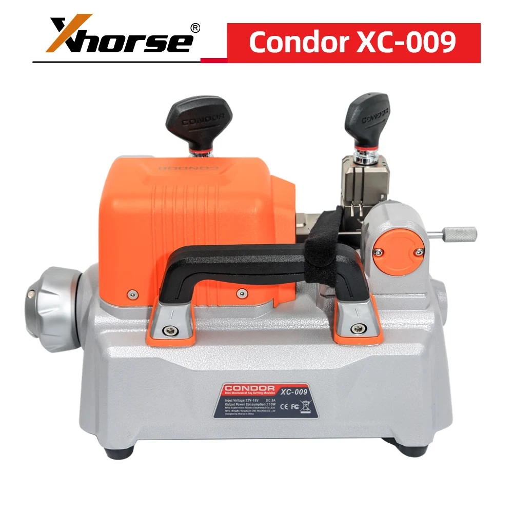 Xhorse Condor XC-009 Key Cutting Machine for Single-Sided and Double-sided Keys with Battery