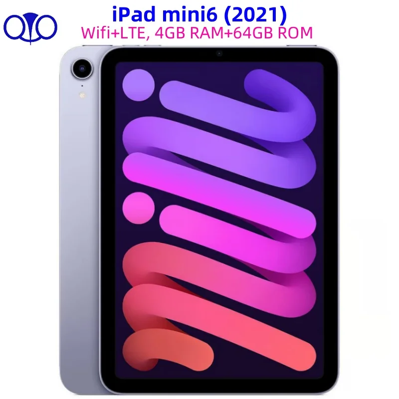 جهاز iPad mini6 2021 الأصلي غير مقفول لجهاز Apple iPad Wifi + LTE 4GB RAM 64GB ROM iOS 97% تابلت جديد