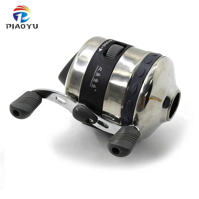 

Large Fishing Reel BL40 Stainless Steel Closed Wheel Outdoor Hunting Slingshot Shooting with 5# Nylon Line 40M Wristband