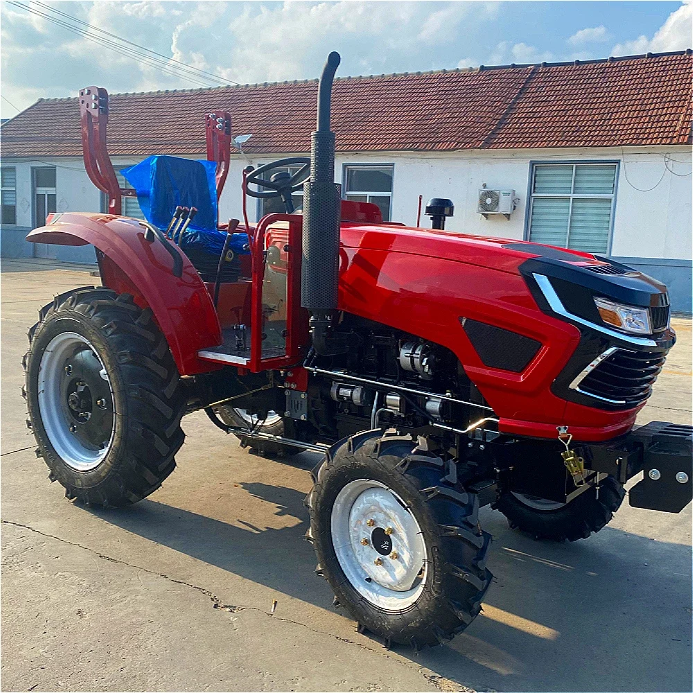 Small Agricultural 4WD Mini Tractors (50hp, 60hp, 70hp, 80hp) and Compact Tractors for Sale.