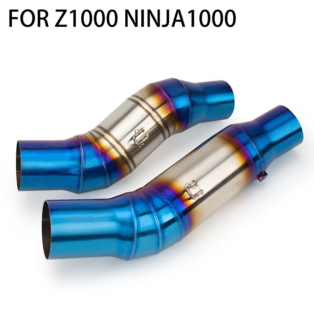

Motorcycle Exhaust Modify Adapter Tube Stainless 51mm Escape Middle Link Pipe For Kawasaki Ninja1000 Ninja1000SX Z1000 2010-2024