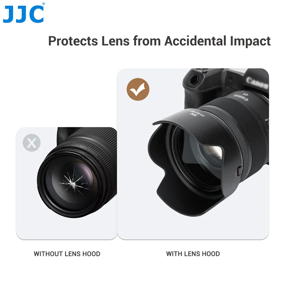 JJC リバーシブルレンズフード Canon RF 45mm F1.2 STM対応