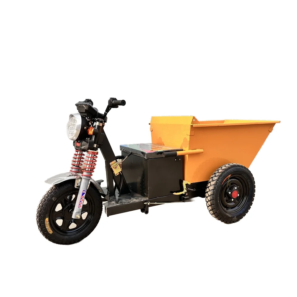 

【Best-selling】Electric Dump Truck 600kg Load Capacity Easy Maintenance For Farm Construction Sites Three-Wheel Iron Material OEM
