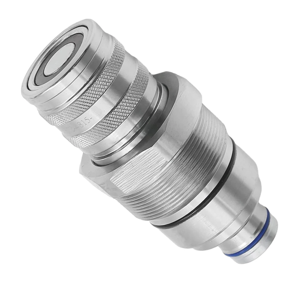 1PCS Female Flat Face Hydraulic Coupler for 7246802 for T40647 for 4FH08F Compatible with Skid Steer Loader Models