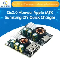 QC3.0 A pple Hua wei MTK Sam sung DIY Fast Charger DC 5-32V 24W Step-down Module for Emergency Charging of Mobile Phone