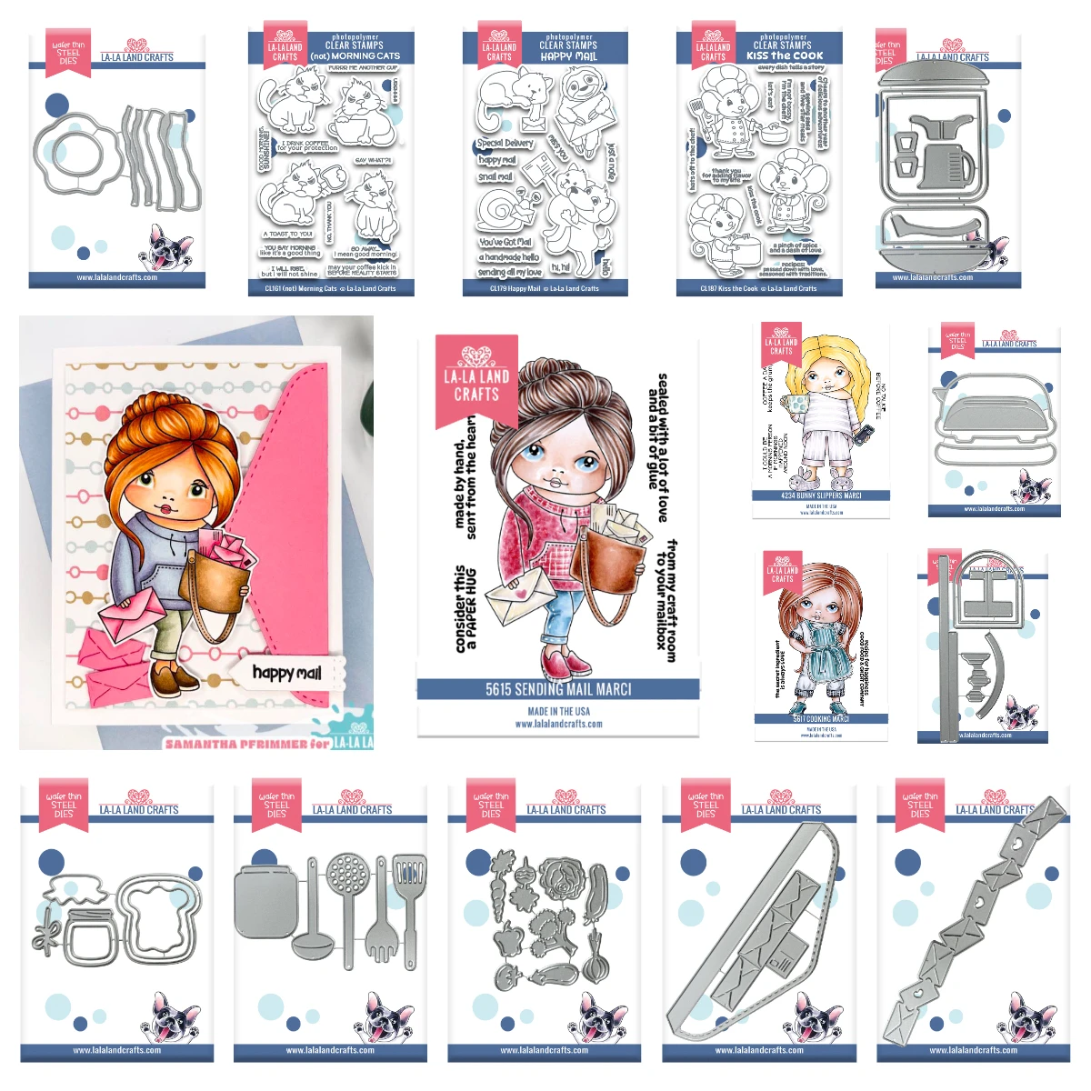 New Sending Mail Marci Stamps And Cutting Dies For DIY Scrapbooking Paper Card Envelope Making Decoration Embossing Craft Album