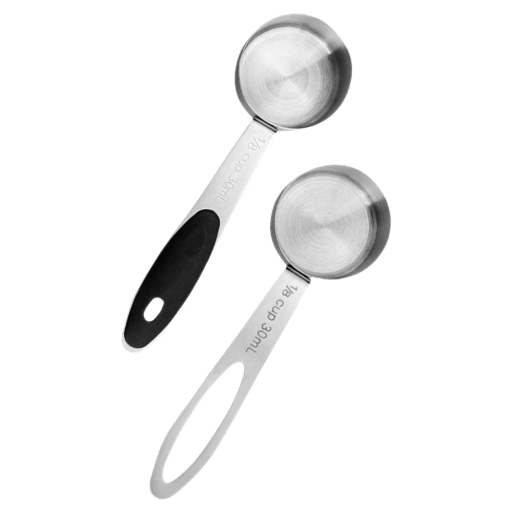 

2 Pcs Steel Measuring Spoons Accurate Scale Coffee Tea Formula Kitchen Metal Measuring Spoons Kitchen Baking Cooking Seasoning