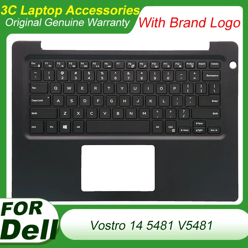 Original US Latin Keyboard for Dell vostro 14 5481 V5481 Laptop Palmrest Case Upper Top Cover Keyboard Replacement 0H52M6 0PTXV1