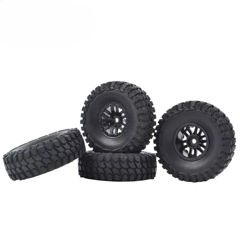 

4pcs RC 1.0 Inch Tires and Wheels Rubber Crawler Tyres for 1/24 1/18 RC Crawler Car Axial SCX24 C10 Truck FMS FCX24 TRX4M