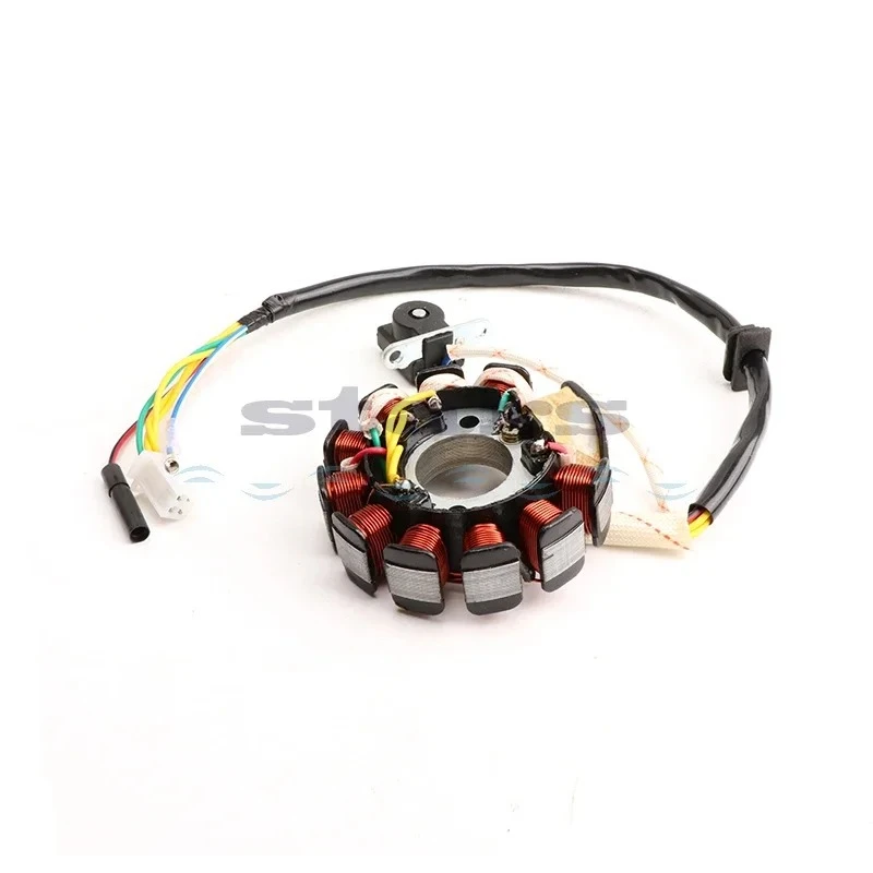 11-coil 6-wire 3 phrase DC fired Magneto Stator for Scooter Moped ATV Go Kart GY6 125 GY6 150 cc 152QMI 1P52QMI 157QMJ 1P57QMJ