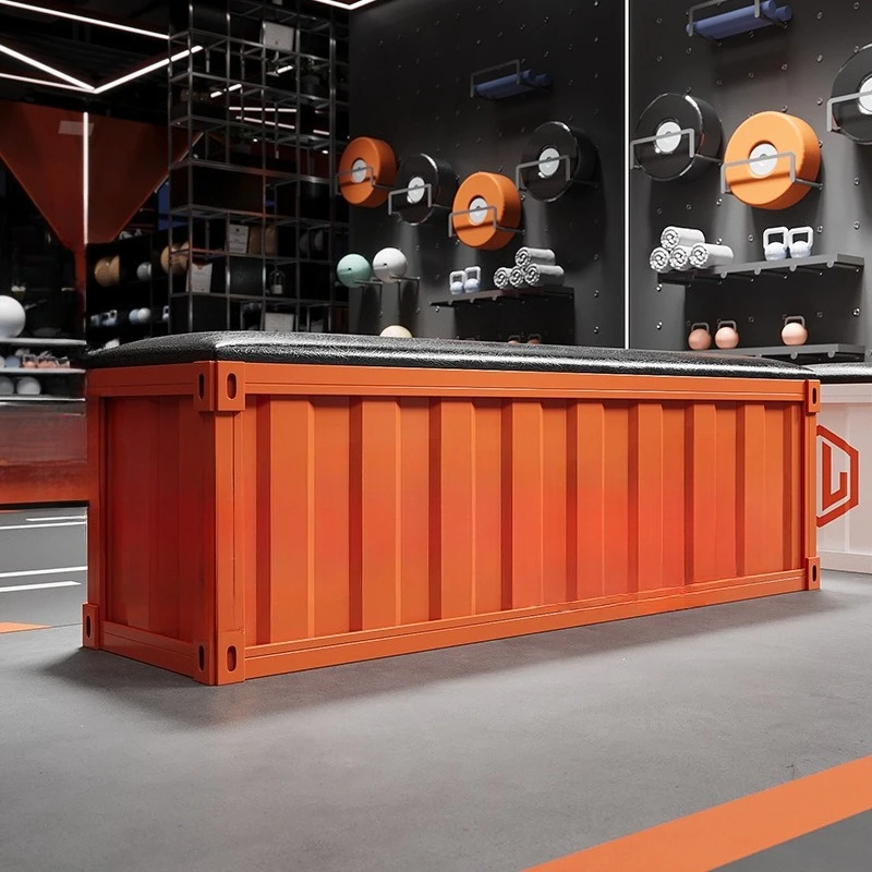 

Industrial Style Long Rest Stool, Wrought Iron Shoe Change, Gym Clothing Store, Internet Celebrity Storage