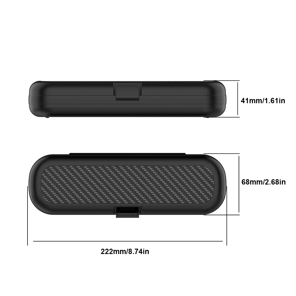 Toothbrush Travel Case for Oral-B/Philips Electric Toothbrush Protective Storage Bags Anti-Scratch Snap-On Design Hard Case