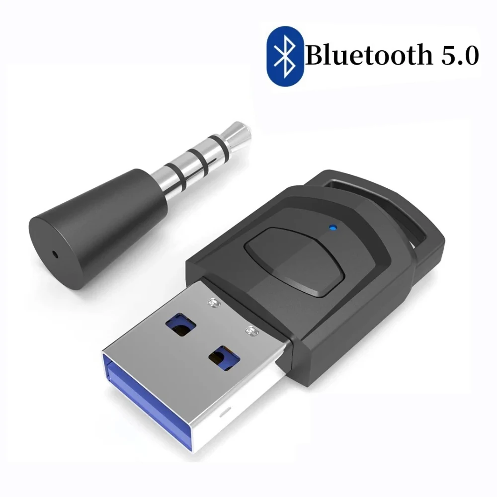 Wireless Headphone Adapter Receiver for Sony PS5/PS4 Game Console PC Gaming Headset Bluetooth 5.0 Audio Transmitter