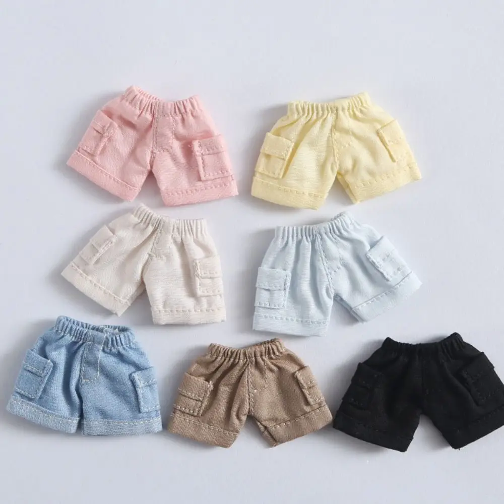 Obitsu11 Clothes Tooling Style Mini Jeans Shorts Casual Wears For OB11 Dolls Accessories 1/12 BJD Dolls Clothing Kids Toys