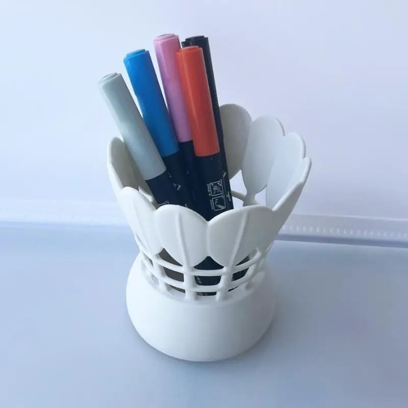 3D Printed Badminton Shuttlecock Pen Holder Creative Stationery Box For Office Home Decor