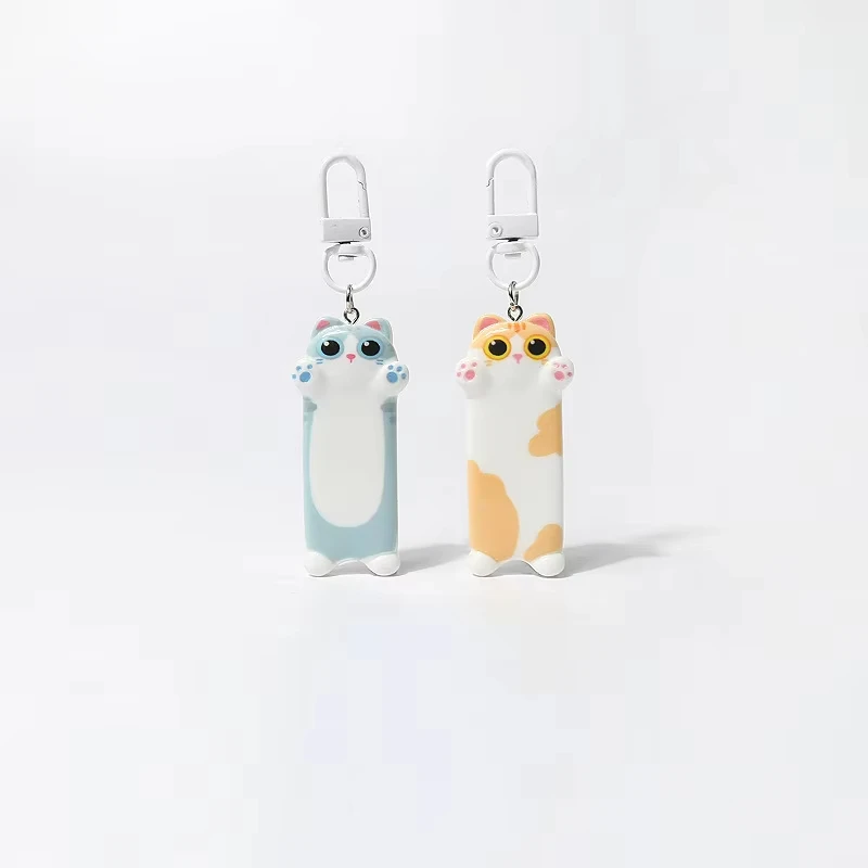 Cute Seeking A Hug Cat Keychains Kawaii Cartoon Animal Backpack Pendants Sweet Car Keychain for Children's Gift 2024