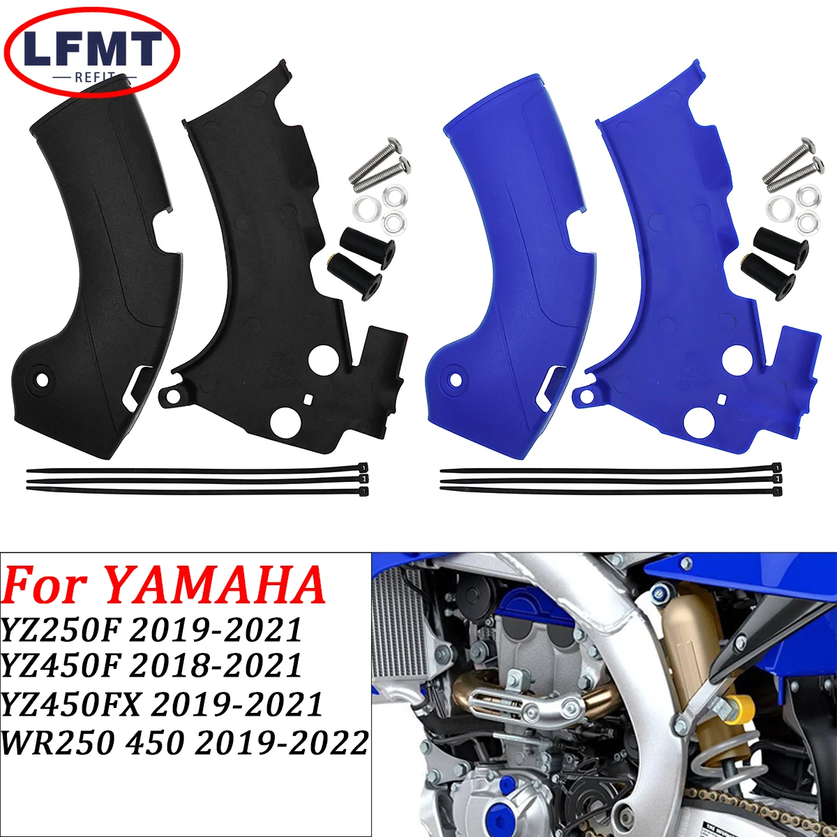 

Motorcycle Frame Guards Covers Protectors For YAMAHA YZ250F YZ450F YZ450FX YZ 250F YZ 450 YZ 450FX Dirt Bike 2018 2019 2020 2021