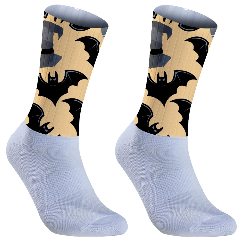 2024 Halloween Cute Mtb Bike Track Downhill Socks uomo donna Warm Printed Mountain Bike calzini da ciclismo calzini sportivi da calcio