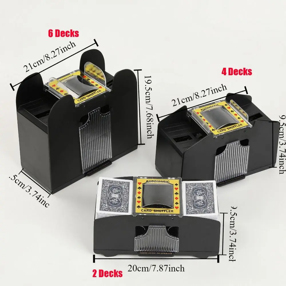 Batteur de cartes électrique entièrement automatique, mélangeur automatique créatif, Texas Hold'em, 2 à 6 jeux, gain de temps