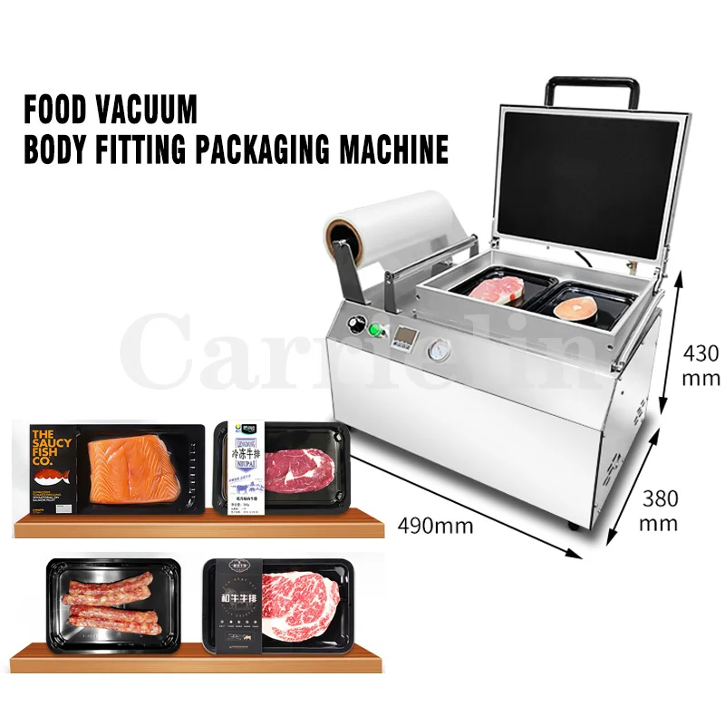 Tabletop Vacuum Body Fitting Packaging Machine Sealing For Food Daily Commercial Packing Machine 304 Stainless Steel