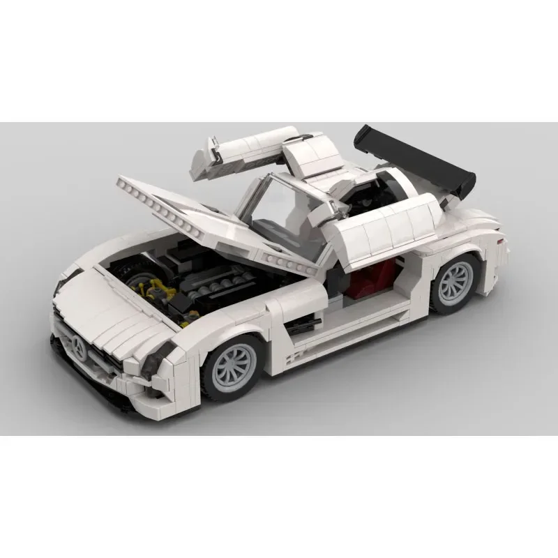 

MOC-181041 новый белый суперкар в сборе, строительный блок, модель 1286, детали для мальчиков, рождественские строительные блоки, игрушка в подарок