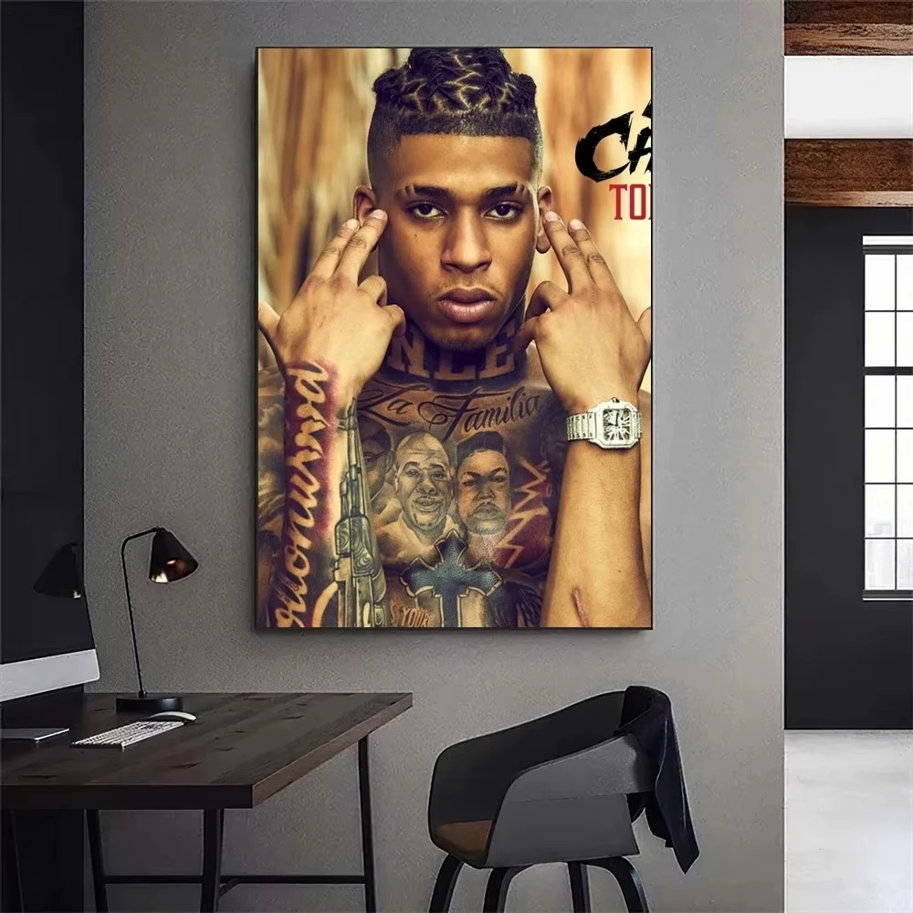 NLE Choppa Top Shotta Rapper Poster Gallery Prints Self Adhesive Home Decor Decoration Wall Decals Living Room