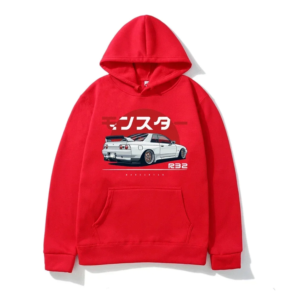 Hoodie Casual Oversized Pullover Popular Sweatshirt Monster Skyline R32 Print Fashion Trend Clothing S-3XL 2024 New Men/Women