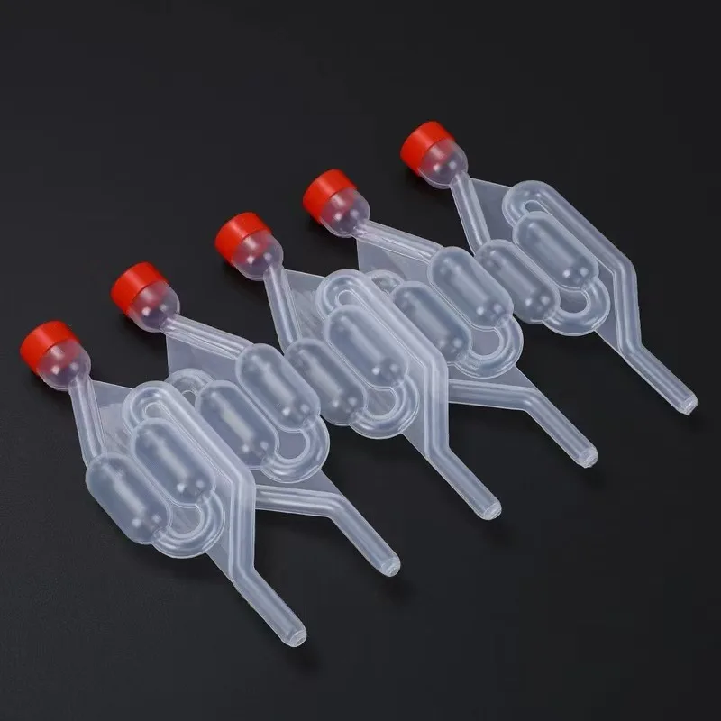 1pc Plastic One-Way Exhaust Valve with Cap for Wine Beer Fermentation Air Lock Home Brewing Tool