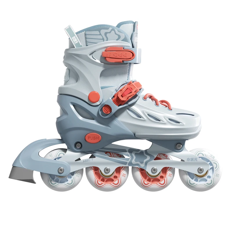 2026  Hot Sales Adjustable Size No Flashing Roller Inline Skates Shoes Hard Shell Inline Skates Shoes for Kids Boys Girls