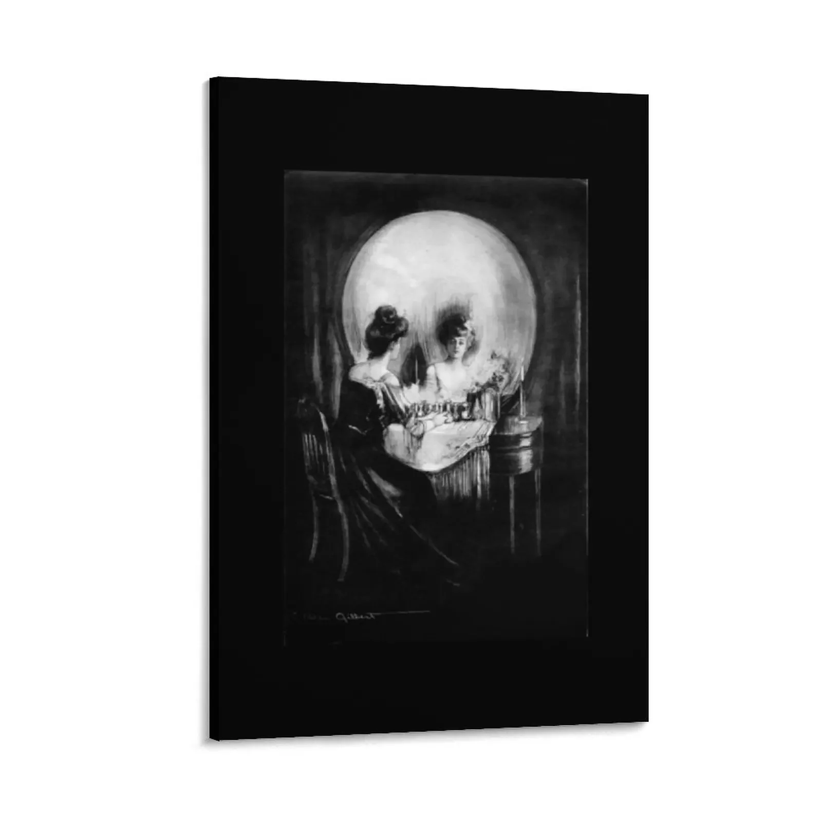 

Charles Allan Gilbert - All is Vanity Horror Artwork Canvas Painting home decorations decorative items for home wall decoration