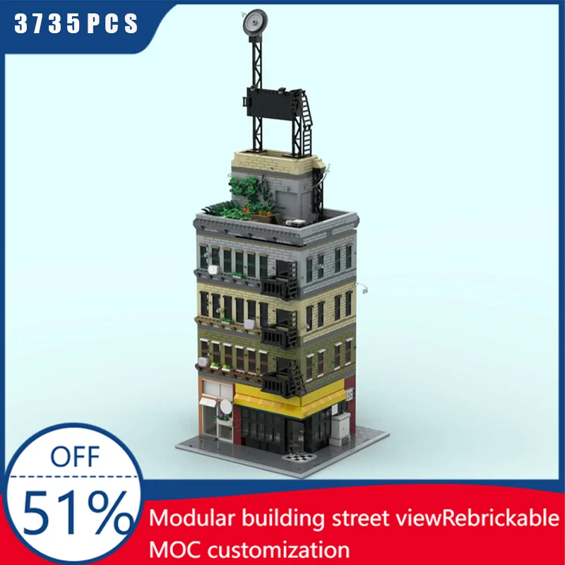 3735 PCS Stad Street View Technologie Vloer MOC Spel Bouwsteen Model Kinderen Montage Diy Educatief Speelgoed Kerstcadeaus