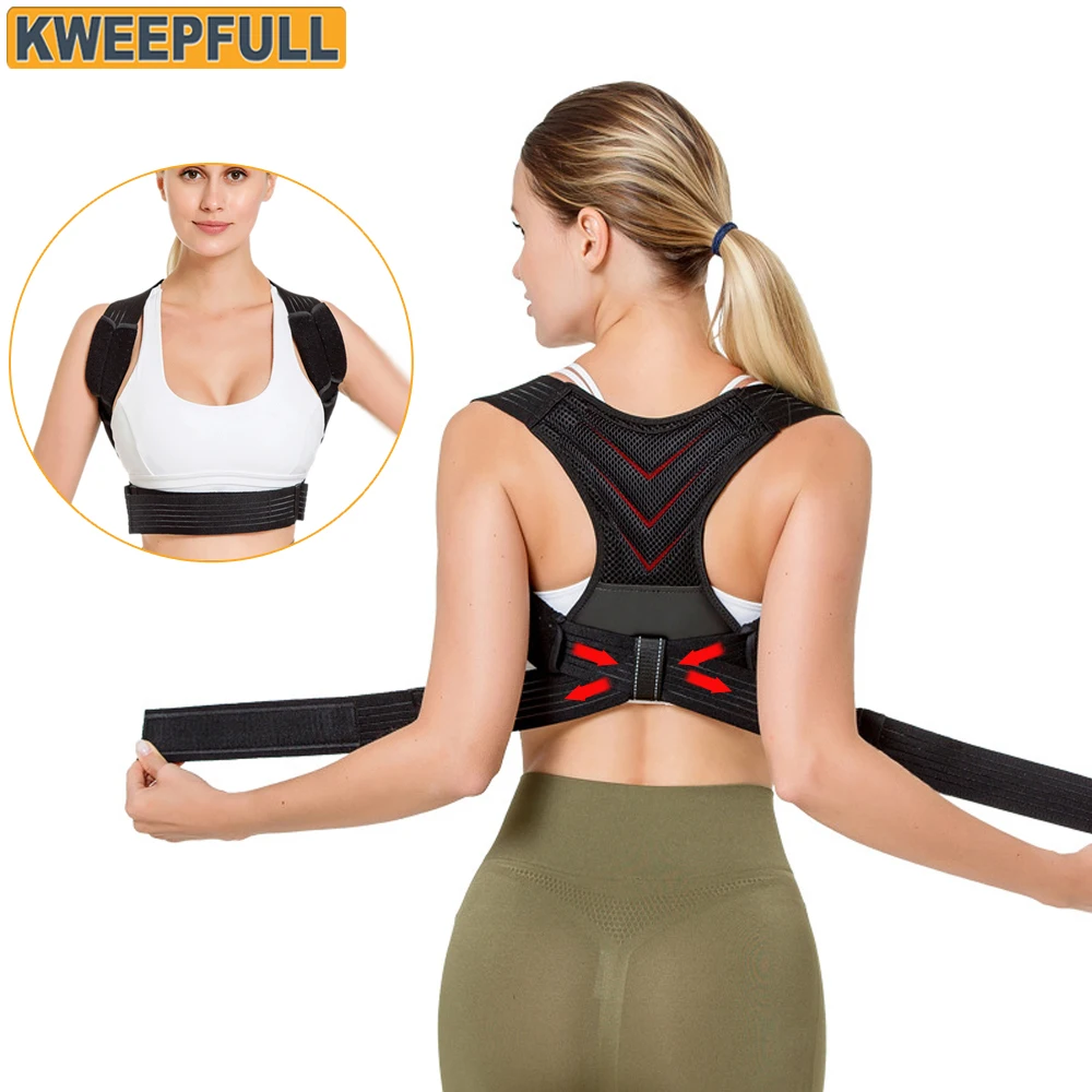 1Pcs Posture Corrector for Men & Women - Back Posture Brace, Support Straightener for Spine, Back, Neck, Clavicle and Shoulder