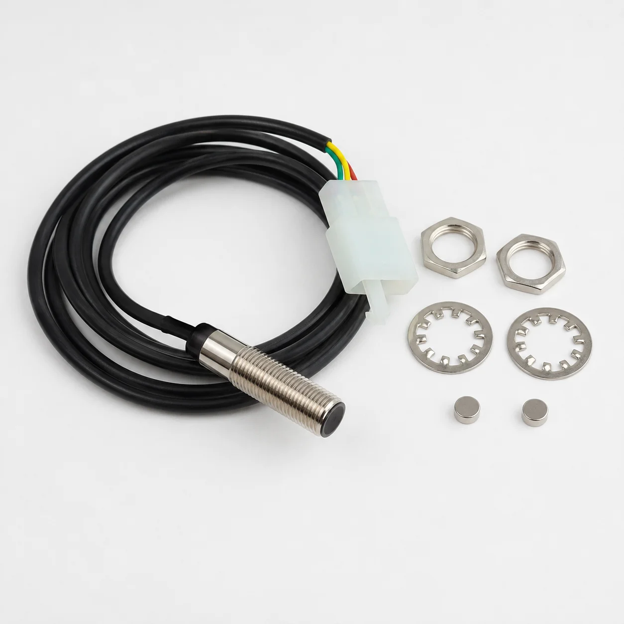 12V Universal Motorcycle Accessories Speedometer Replacement Parts Moto Digital Speed Tachometer Sensor Cable Magnetic Induction