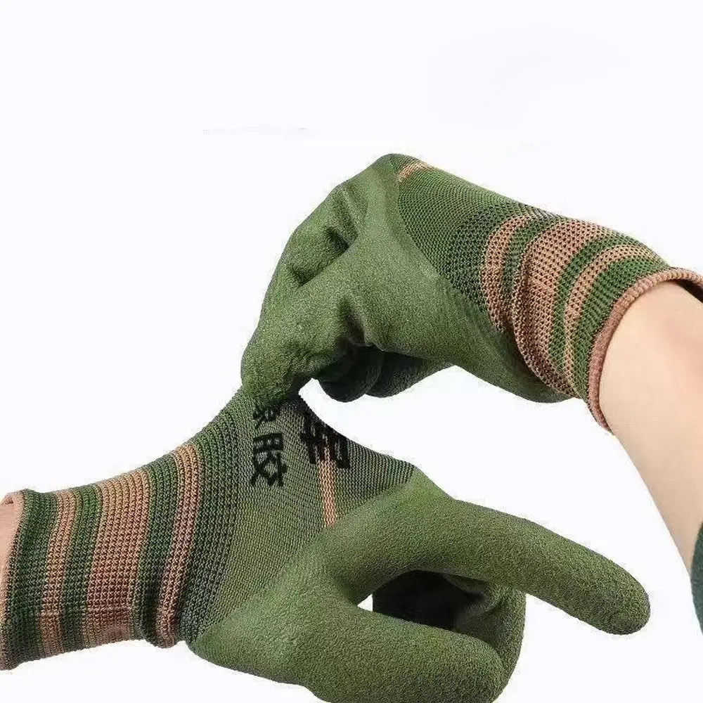 

12Pair Wear-resistant Tire Rubber Glove Breathable Safety Work Gloves Waterproof Non-slip Labor Protection Gloves