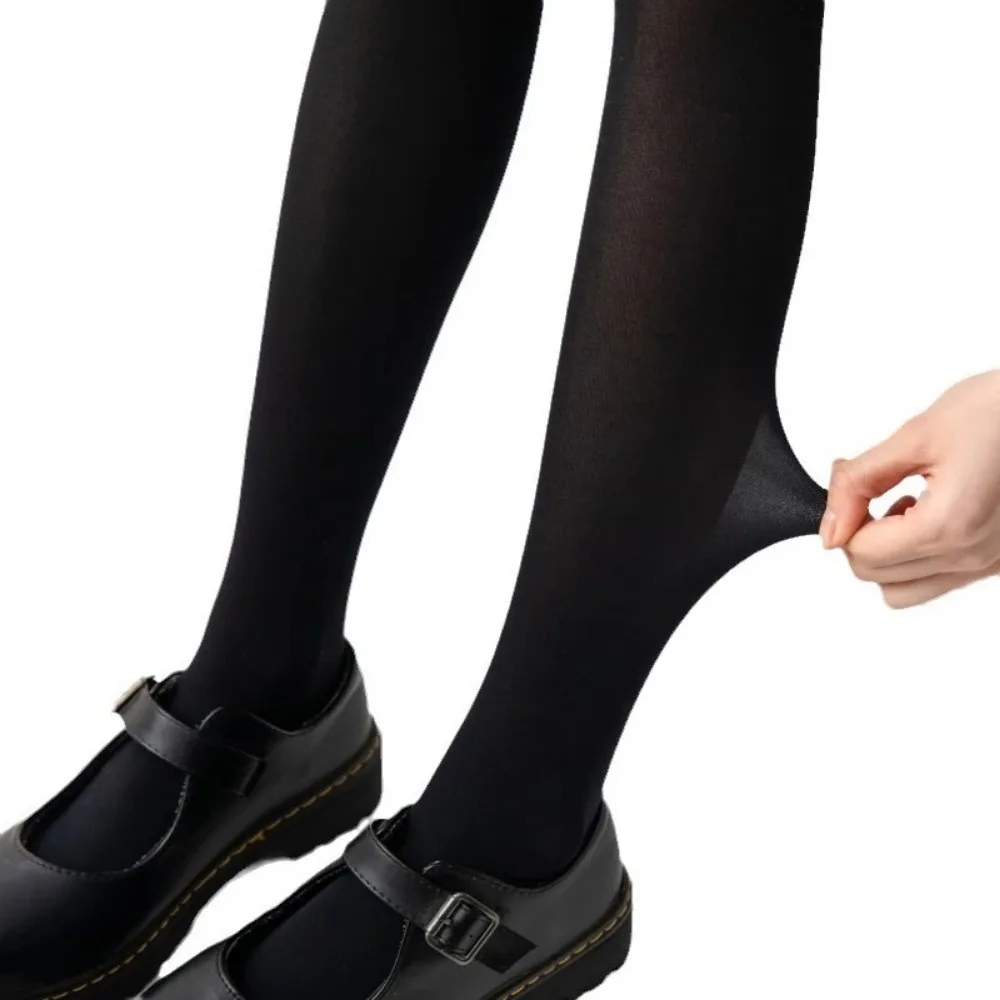 1 Pairs Thin Pure Color Velvet JK Leg Socks Pressure Thin Leg Moisture Socks Over The Knee Socks Students Socks image 6