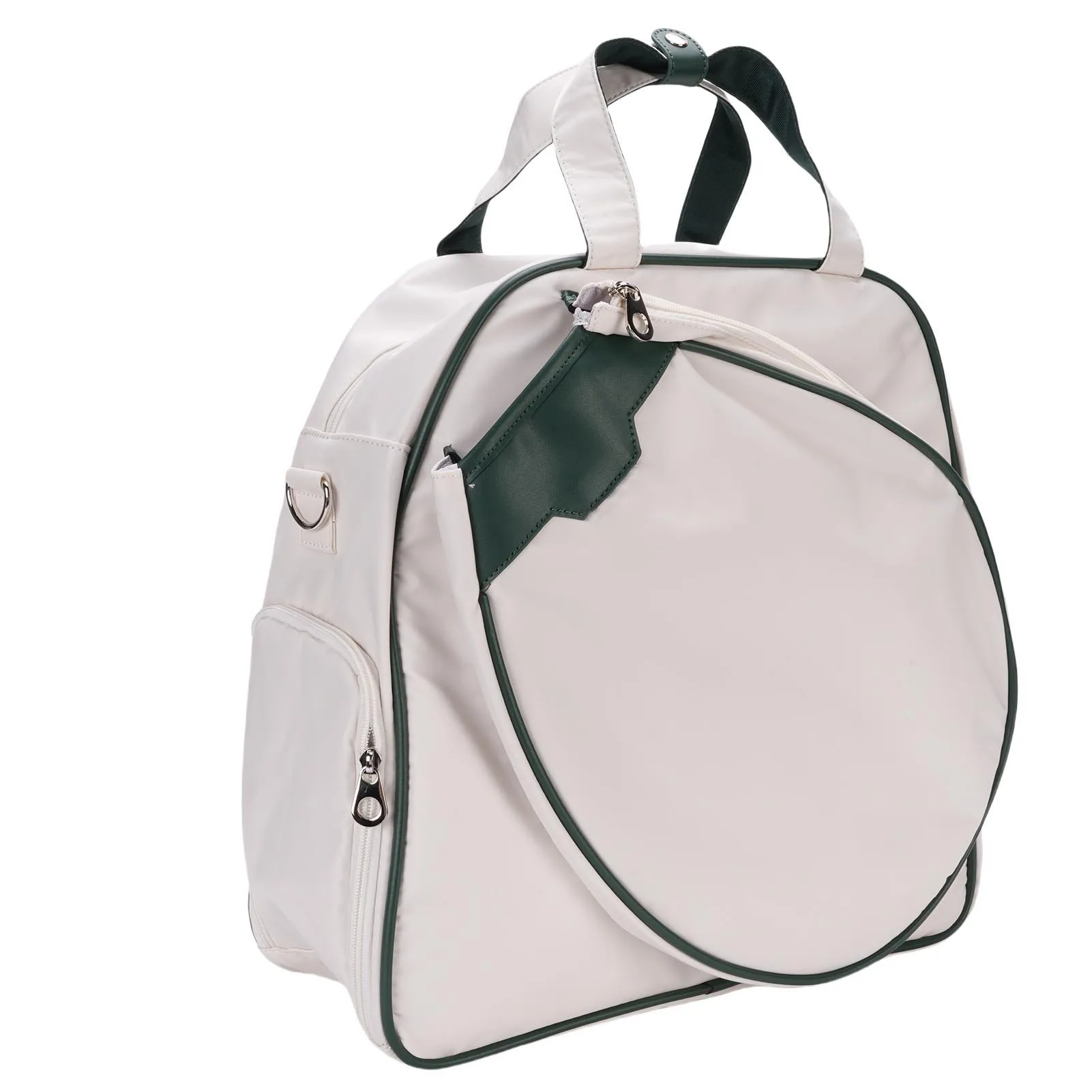 Tennis Racket Bag Waterproofing with Separate Shoe Compartment Insulated Cup Pocket Tennis Racquet Shoulder Bag for Sports Court