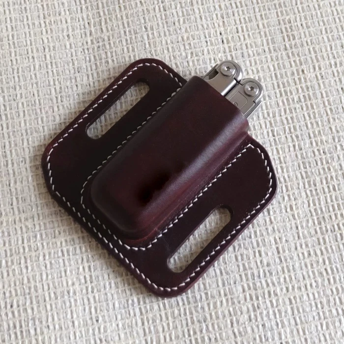 Hand Made Vegetable-Tanned Cowhide Leather Belt Pouch for Leatherman ARC MULTI-TOOL